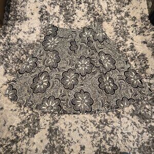 Grace Elements Floral Mandala A-Line Skirt | Size 14 | Black & White